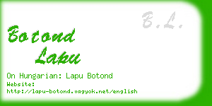botond lapu business card